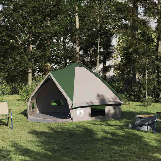 Tenda Teepee con tetto Verde e Bianco 490 x 410 x 210 cm 42004071