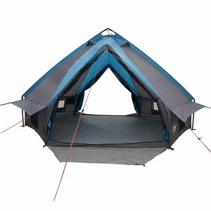 Tenda Teepee con tetto Blu e Grigio 490 x 410 x 210 cm 42004072
