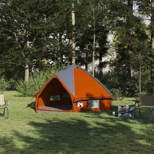 Tenda Teepee con tetto Grigio e arancione 490 x 410 x 210 cm 42004076