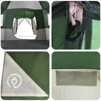 Tenda Familiare con tetto Verde e Bianco 745 x 700 x 217 cm 42004077