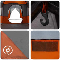 Tenda Familiare con tetto Grigio e arancione 745 x 700 x 217 cm 42004079