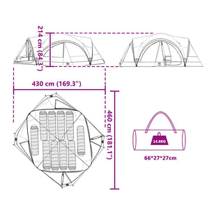 Tenda Familiare con tetto Blu e Grigio 460 x 430 x 214 cm 42004081
