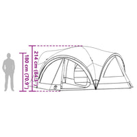 Tenda Familiare con tetto Grigio e arancione 460 x 430 x 214 cm 42004082