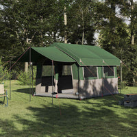 Tenda Familiare con tetto Verde e Bianco 324 x 255 x 230 cm 42004083