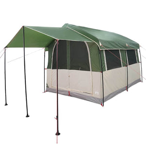 Tenda Familiare con tetto Verde e Bianco 324 x 255 x 230 cm 42004083