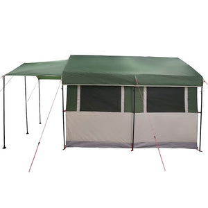 Tenda Familiare con tetto Verde e Bianco 324 x 255 x 230 cm 42004083