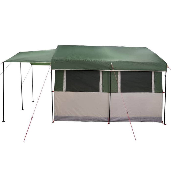 Tenda Familiare con tetto Verde e Bianco 324 x 255 x 230 cm 42004083
