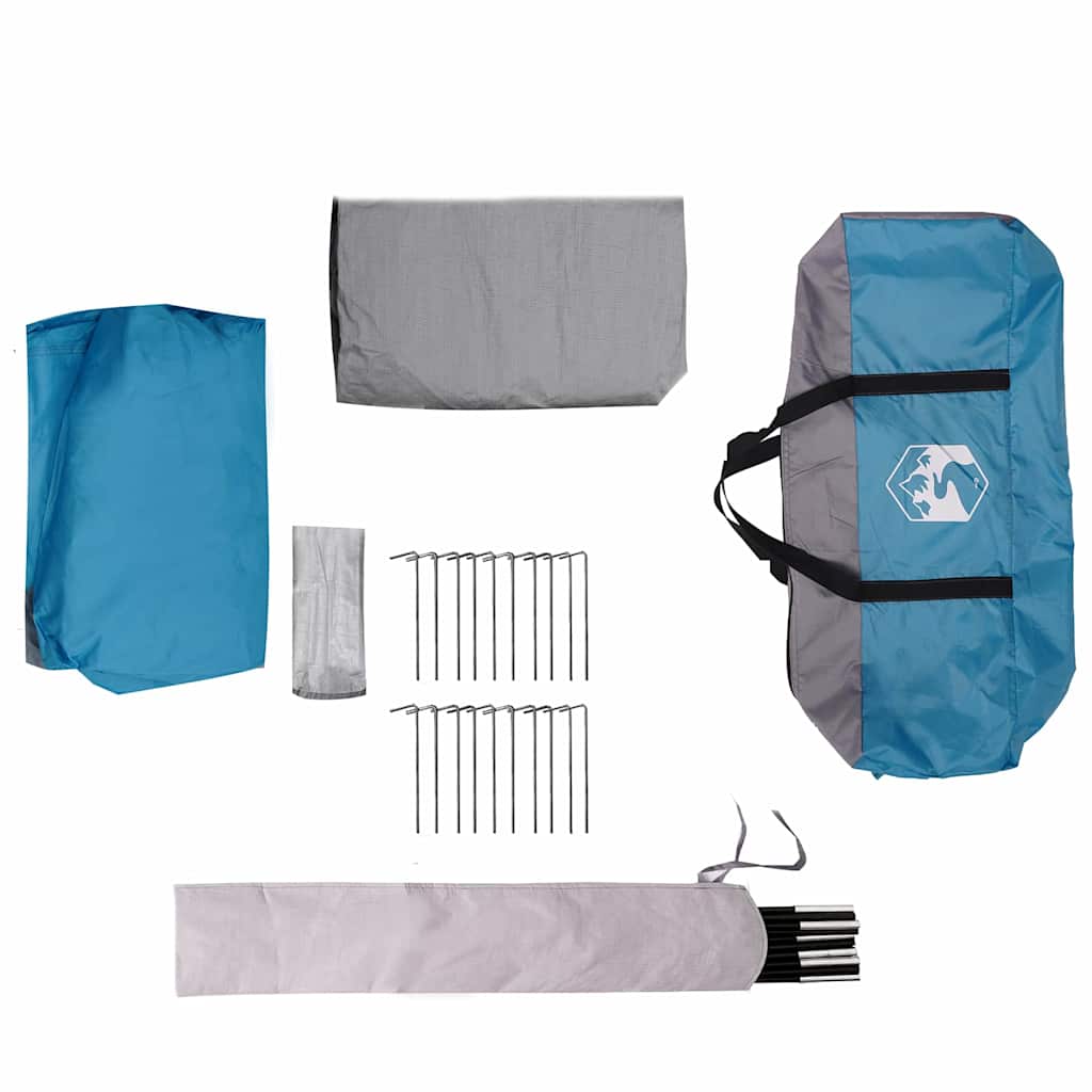 Tenda Familiare con tetto Blu e Grigio 324 x 255 x 230 cm 42004084