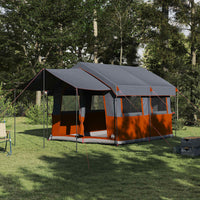 Tenda Familiare con tetto Grigio e arancione 324 x 255 x 230 cm 42004085