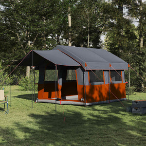 Tenda Familiare con tetto Grigio e arancione 324 x 255 x 230 cm 42004085