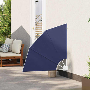 vidaXL Schermo di Privacy per Balcone Blu marino 115 x 115 cm Tessuto