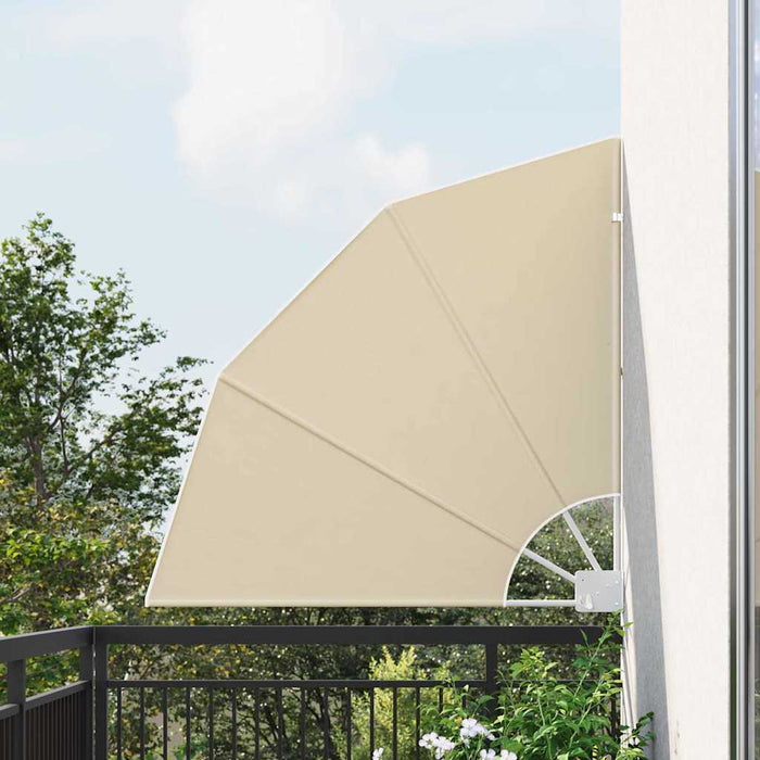 Schermo di Privacy per Balcone Beige 115 x 115 cm Tessuto 42000907