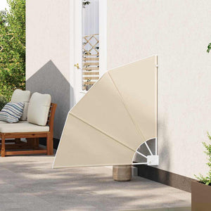 vidaXL Schermo di Privacy per Balcone Beige 115 x 115 cm Tessuto