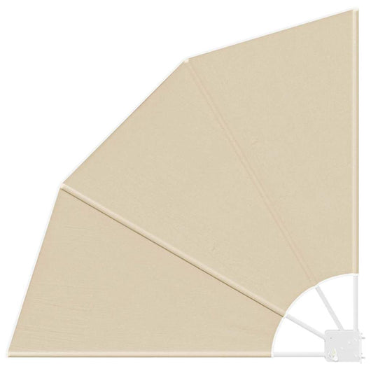 vidaXL Schermo di Privacy per Balcone Beige 115 x 115 cm Tessuto
