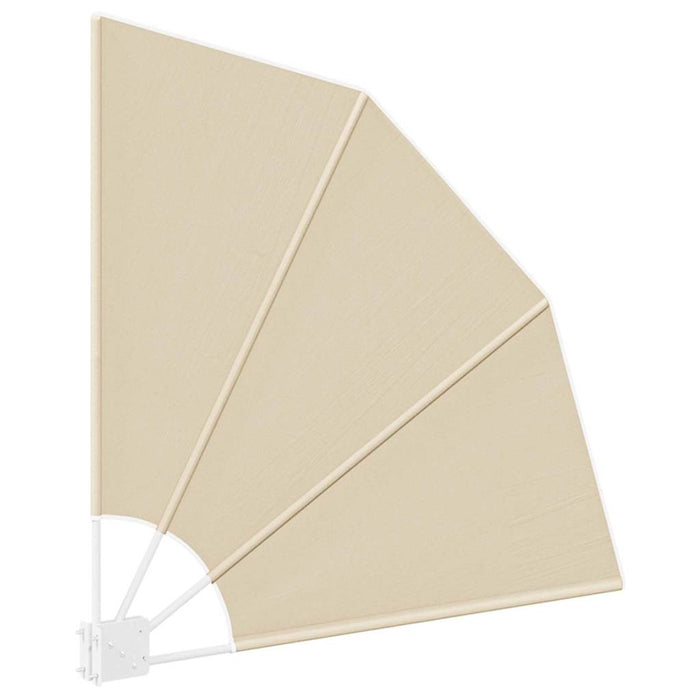 vidaXL Schermo di Privacy per Balcone Beige 115 x 115 cm Tessuto