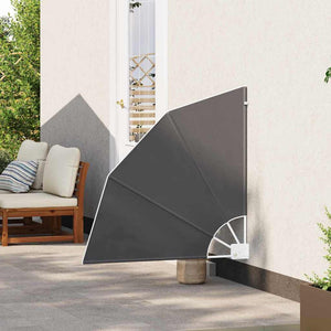 vidaXL Schermo di Privacy per Balcone Nero 115 x 115 cm Tessuto