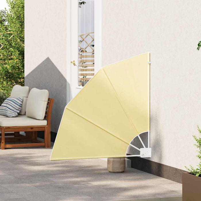 vidaXL Schermo di Privacy per Balcone Sabbia 115 x 115 cm Tessuto