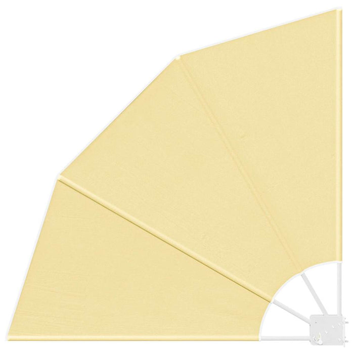 vidaXL Schermo di Privacy per Balcone Sabbia 115 x 115 cm Tessuto