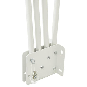 vidaXL Schermo di Privacy per Balcone Bianco 115 x 115 cm Tessuto