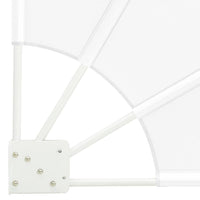 vidaXL Schermo di Privacy per Balcone Bianco 115 x 115 cm Tessuto