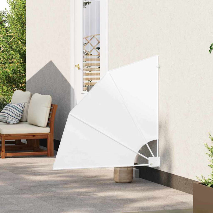 Schermo di Privacy per Balcone Bianco 115 x 115 cm Tessuto 42000912