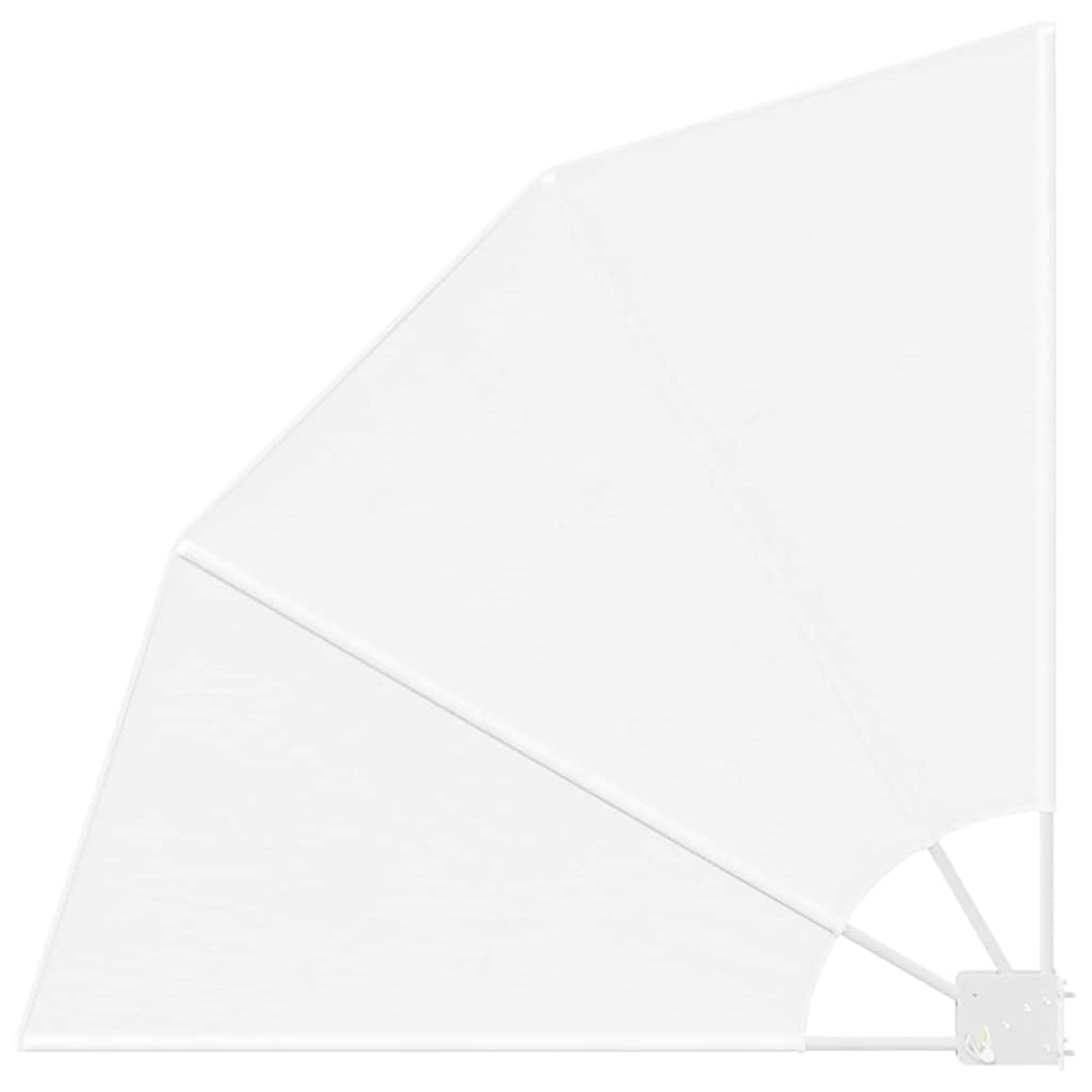 vidaXL Schermo di Privacy per Balcone Bianco 115 x 115 cm Tessuto