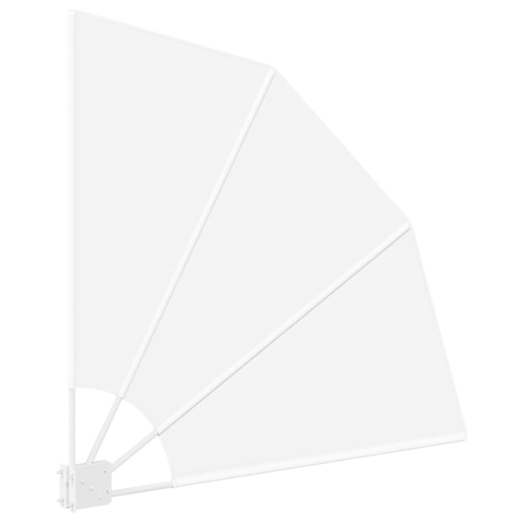 vidaXL Schermo di Privacy per Balcone Bianco 115 x 115 cm Tessuto