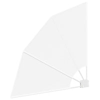 vidaXL Schermo di Privacy per Balcone Bianco 115 x 115 cm Tessuto