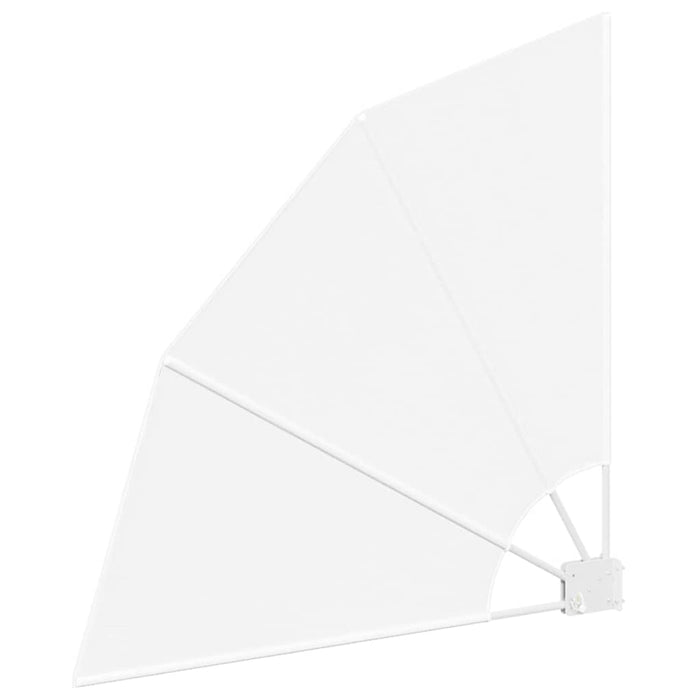 vidaXL Schermo di Privacy per Balcone Bianco 115 x 115 cm Tessuto