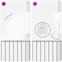 vidaXL Schermo di Privacy per Balcone Bianco 115 x 115 cm Tessuto