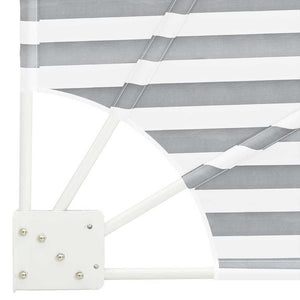 vidaXL Schermo di Privacy per Balcone Antracite e bianco 115 x 115 cm