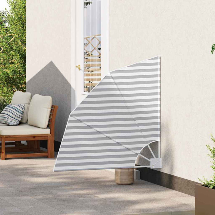 vidaXL Schermo di Privacy per Balcone Antracite e bianco 115 x 115 cm
