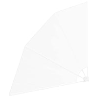 vidaXL Schermo di Privacy per Balcone Bianco 160 x 160 cm Tessuto