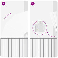 vidaXL Schermo di Privacy per Balcone Bianco 160 x 160 cm Tessuto