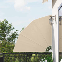 vidaXL Schermo di Privacy per Balcone Beige 140 x 140 cm Tessuto