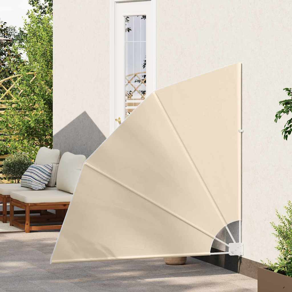 vidaXL Schermo di Privacy per Balcone Beige 140 x 140 cm Tessuto