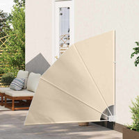 vidaXL Schermo di Privacy per Balcone Beige 140 x 140 cm Tessuto