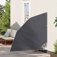 vidaXL Schermo di Privacy per Balcone Nero 140 x 140 cm Tessuto