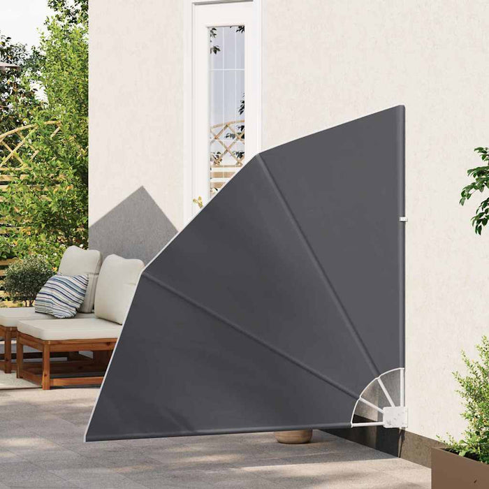 vidaXL Schermo di Privacy per Balcone Nero 140 x 140 cm Tessuto