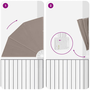 vidaXL Schermo di Privacy per Balcone Talpa 140 x 140 cm Tessuto