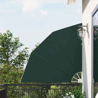 vidaXL Schermo di Privacy per Balcone Verde scuro 140 x 140 cm Tessuto
