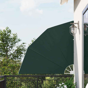 vidaXL Schermo di Privacy per Balcone Verde scuro 140 x 140 cm Tessuto