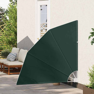vidaXL Schermo di Privacy per Balcone Verde scuro 140 x 140 cm Tessuto