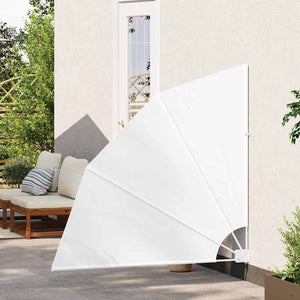 vidaXL Schermo di Privacy per Balcone Bianco 140 x 140 cm Tessuto