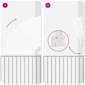 vidaXL Schermo di Privacy per Balcone Bianco 140 x 140 cm Tessuto