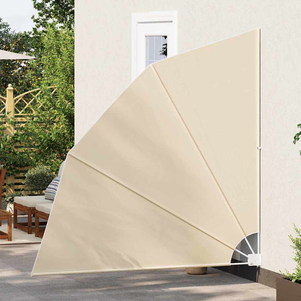vidaXL Schermo di Privacy per Balcone Beige 210 x 210 cm Tessuto