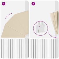 vidaXL Schermo di Privacy per Balcone Beige 210 x 210 cm Tessuto