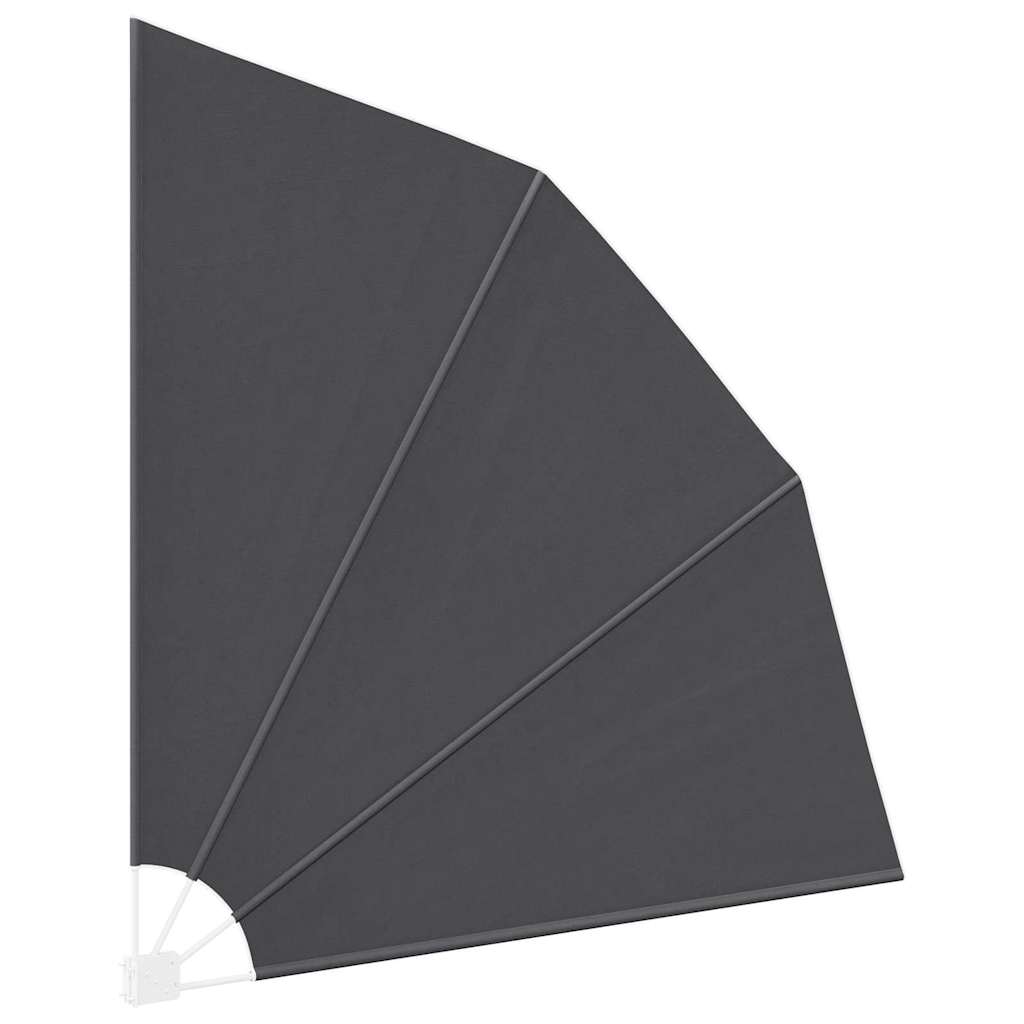 vidaXL Schermo di Privacy per Balcone Nero 210 x 210 cm Tessuto