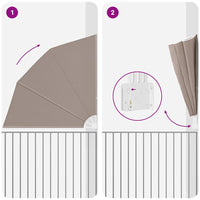 vidaXL Schermo di Privacy per Balcone Talpa 210 x 210 cm Tessuto