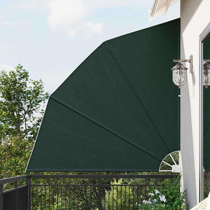 vidaXL Schermo di Privacy per Balcone Verde scuro 210 x 210 cm Tessuto